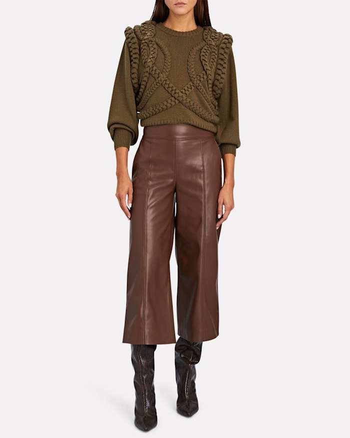 Ronny Kobo green knit sweater